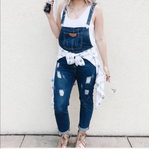 Denim overalls LARGE
